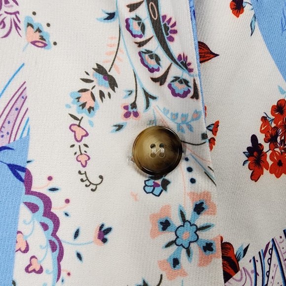 SHEIN Vibrant Patchwork Blazer - Picture 3 of 10